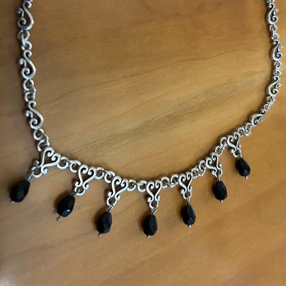 Brighton 15" black and silver necklace - Picture 5 of 5